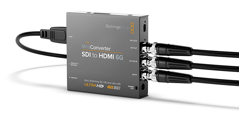Mini Converter SDI to HDMI 6G a Mini Converter HDMI to SDI 6G.