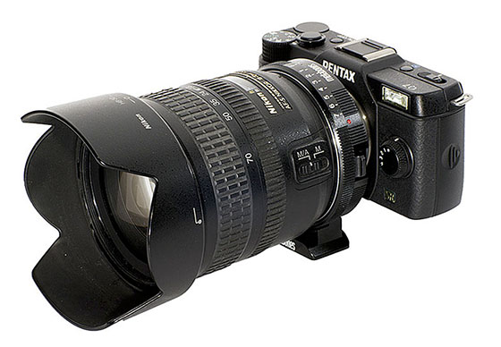 Nikon G to Pentax Q Speed Booster Q666 0.50x