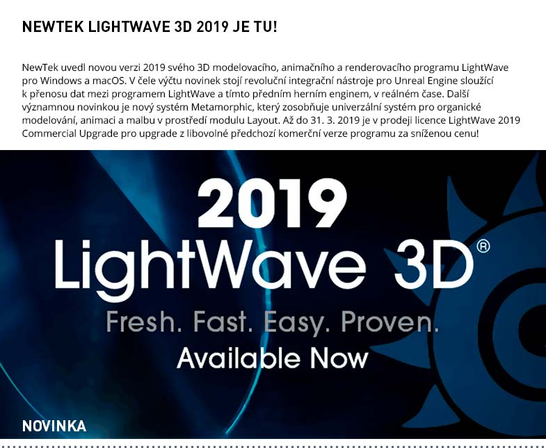 NEWTEK LIGHTWAVE 3D 2019