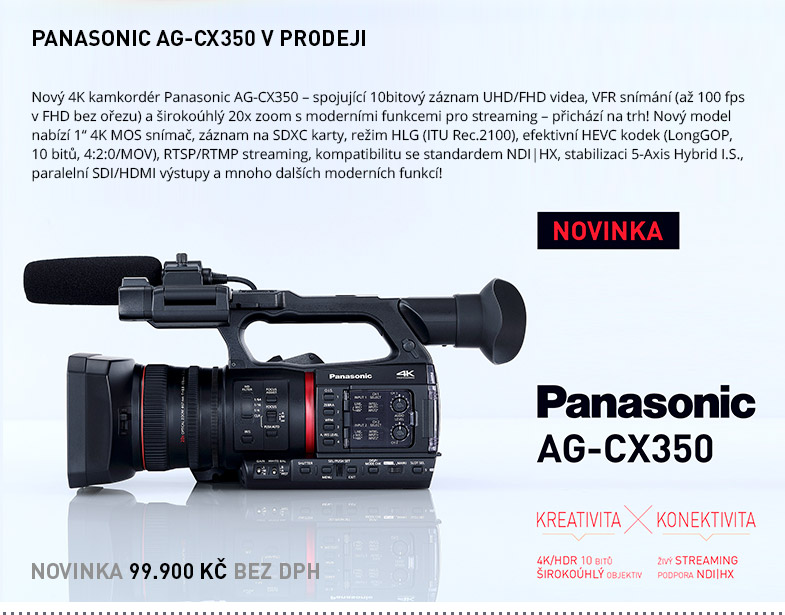 PANASONIC AG-CX350 V PRODEJI