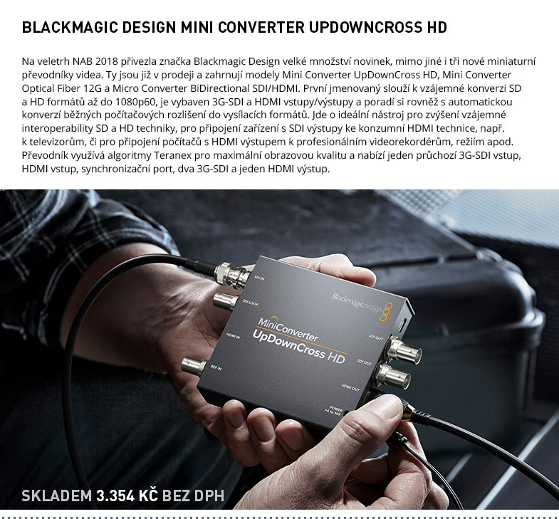BLACKMAGIC DESIGN MINI CONVERTER UPDOWNCROSS HD