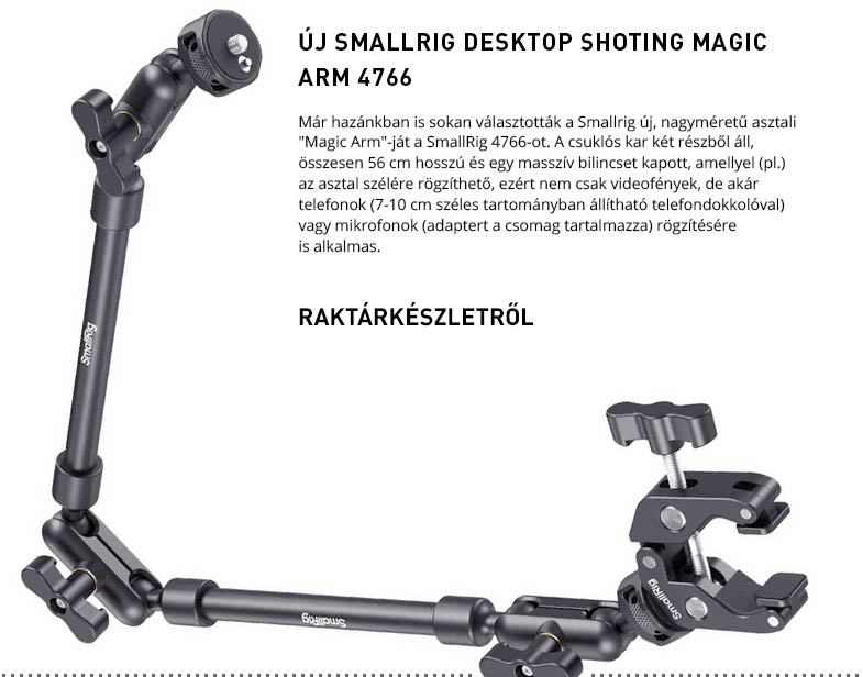 SMALLRIG DESKTOP SHOOTING MAGIC ARM 4766