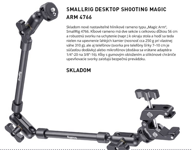 SMALLRIG DESKTOP SHOOTING MAGIC ARM 4766