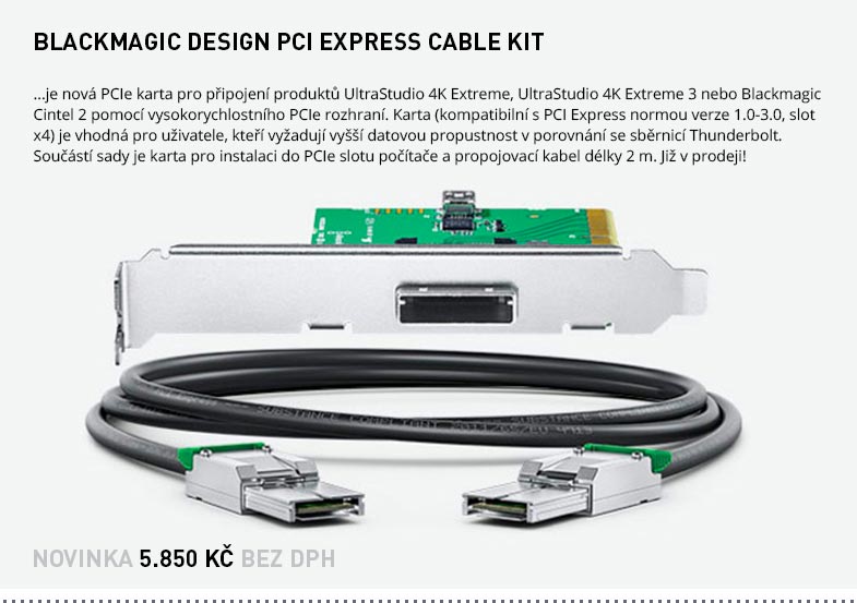 BLACKMAGIC DESIGN PCI EXPRESS CABLE KIT