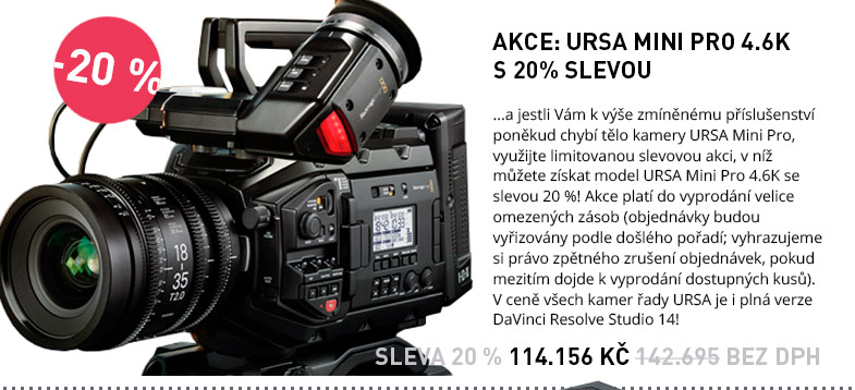 Blackmagic Design URSA Mini Pro AKCE SLEVA