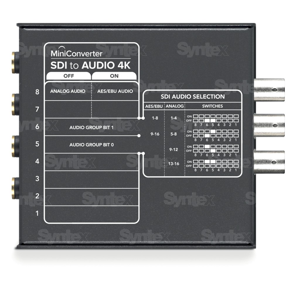 Konektory Mini Converter SDI to Audio 4K