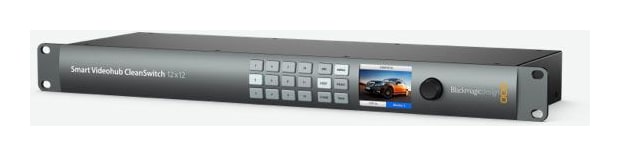 Blackmagic Smart Videohub CleanSwitch 12x12 – Ovládání přímo z čela