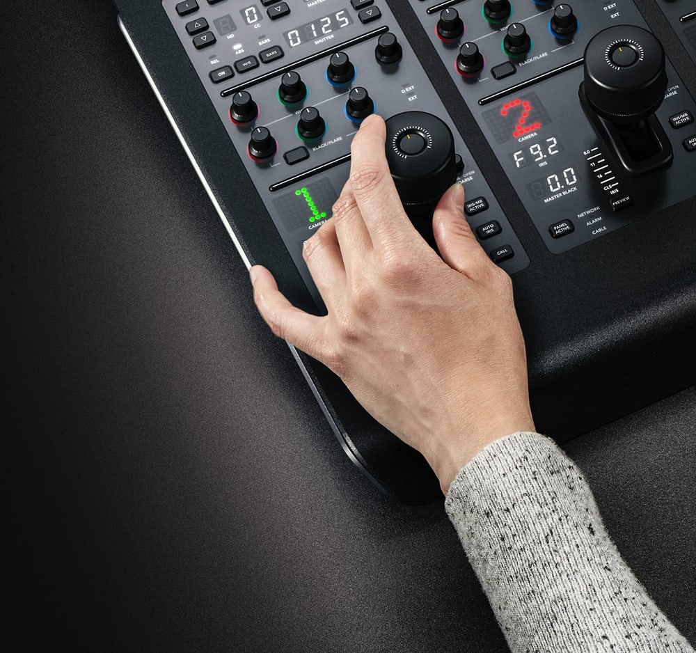 ATEM Camera Control Panel – Uspořádání jako u vysílacích CCU
